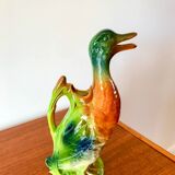 Saint clément slip pitcher, canard model, 40s-50s