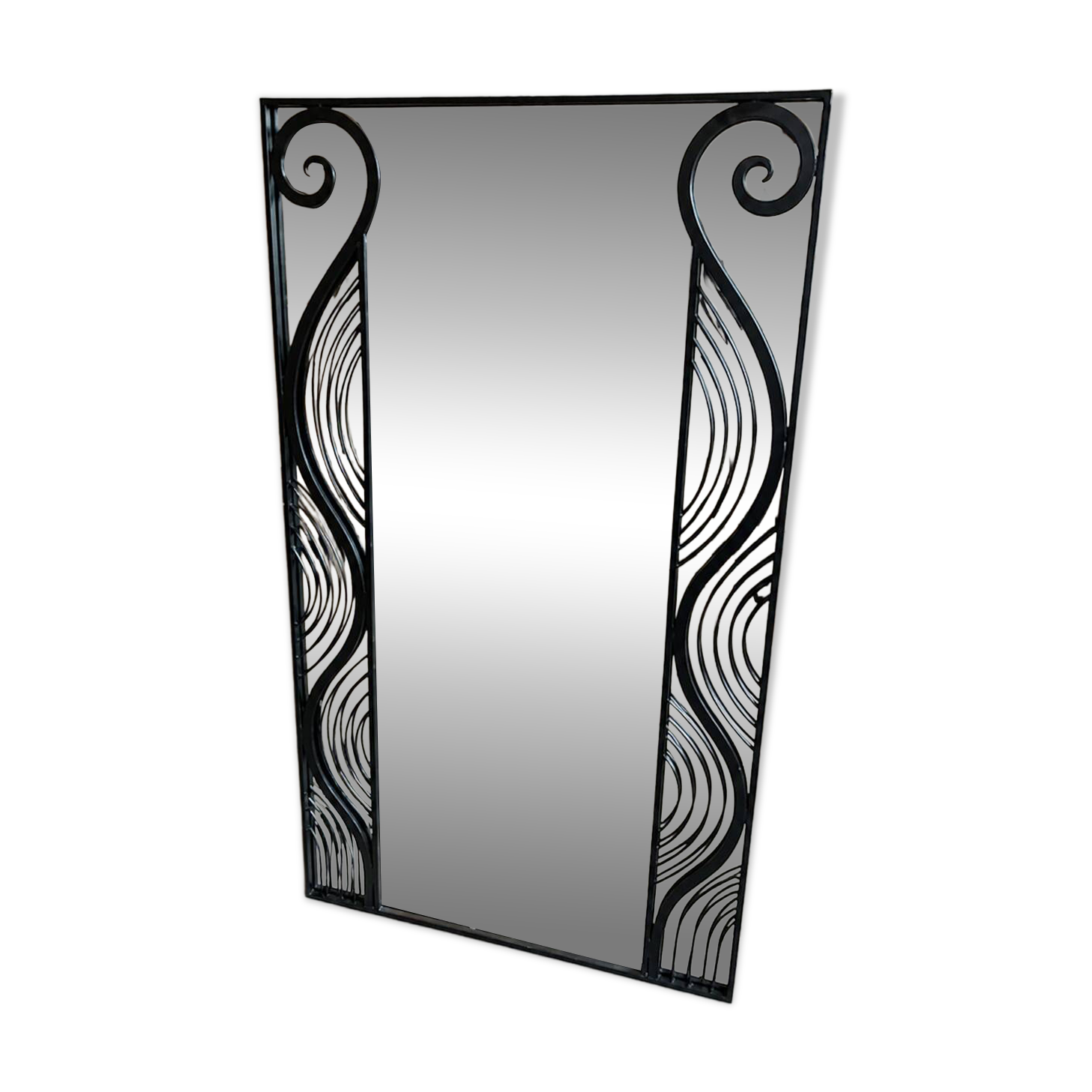 Wrought iron mirror