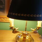 BOUILLOTTE LAMP IN BRONZE, SIGN DECOR