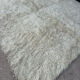 Large Scandinavian Rya rug wool from the 1960s.