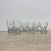 Set of 6 vintage drink glasses Ravenhead Siesta by Hardie Williamson , 1970