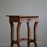 Antique Danish console, carved solid oak, lion's feet, Baroque style, 1890s.