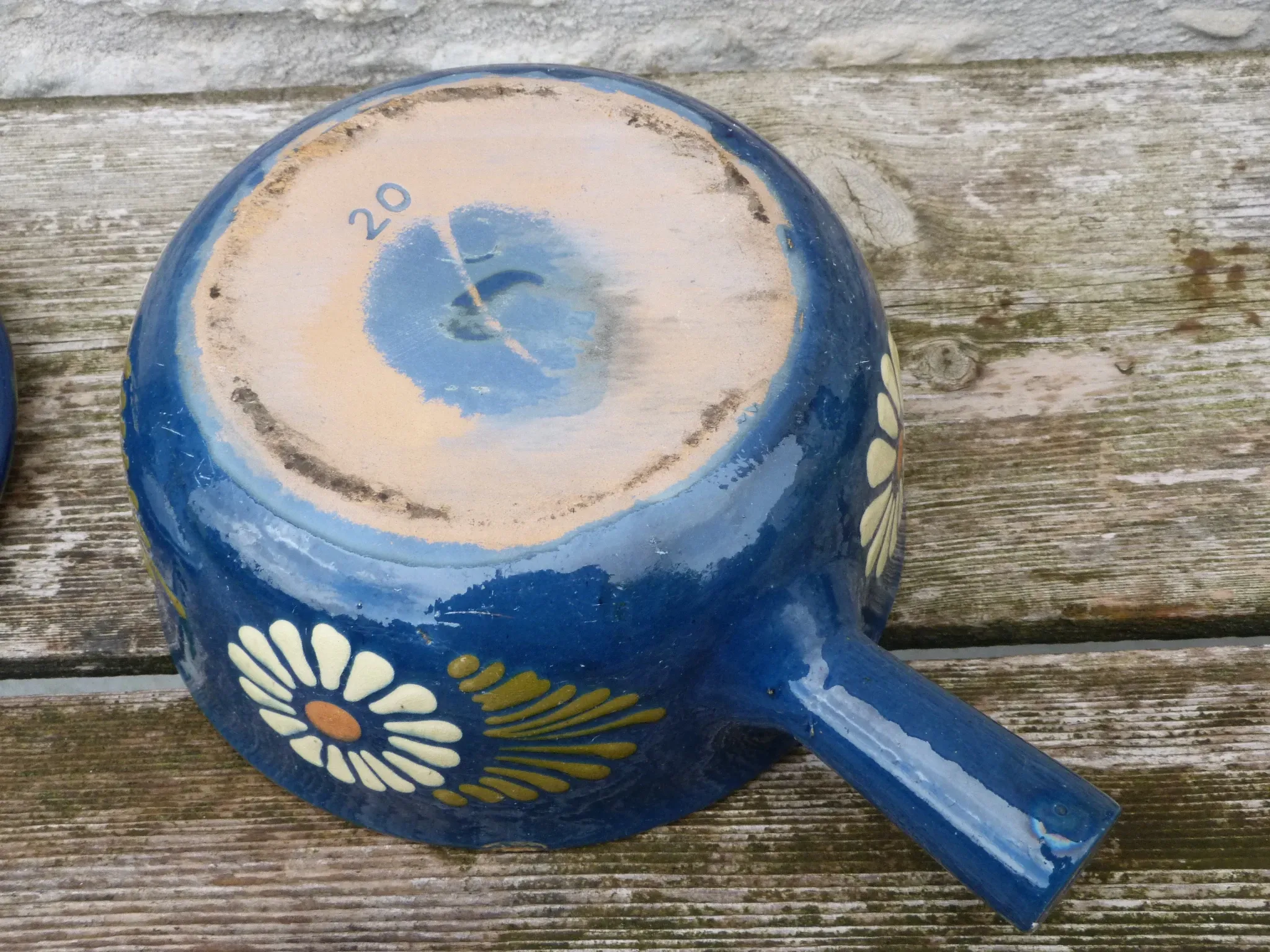 Vintage Marmite or earthenware soup tureen from Alsace.