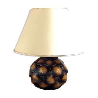 Vintage open terracotta lamp