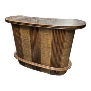 bar rotin vintage