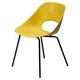Rare yellow fibreglass tulip chair by Pierre Guariche for Steiner, 1950s.