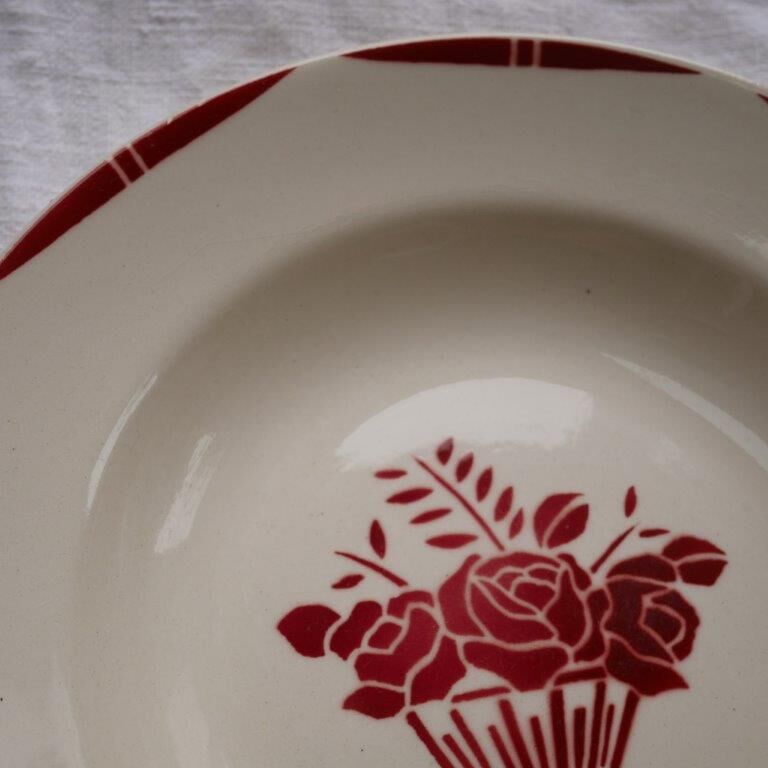 Set of 4 badonviller hollow plates