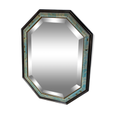Old blue and green mirror