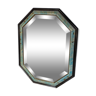 Old blue and green mirror
