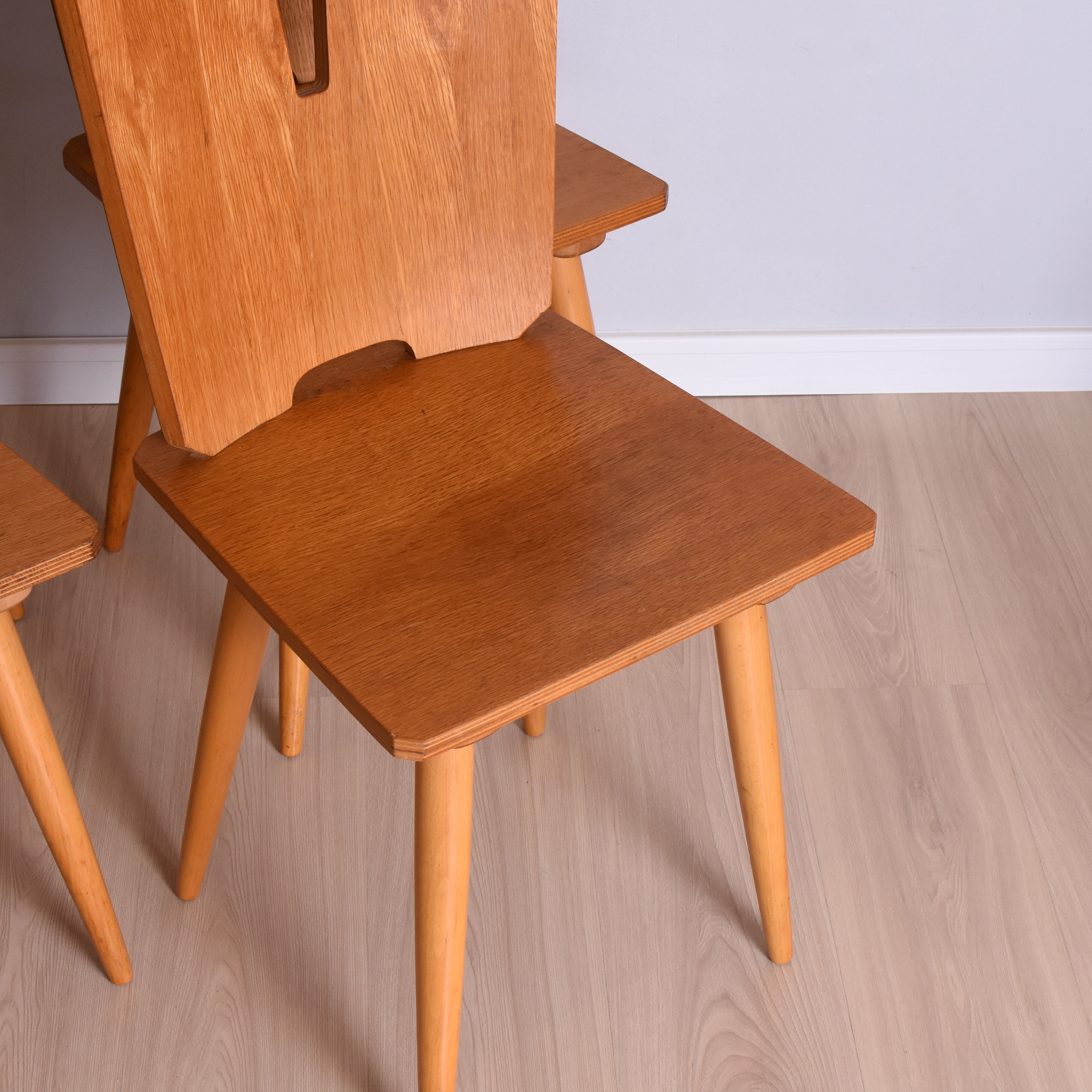 Lot de 4 chaises, Allemagne, années 1980