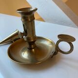 Brass hand candle holder