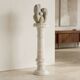 Decorative alabaster column – Vintage sculptural pedestal