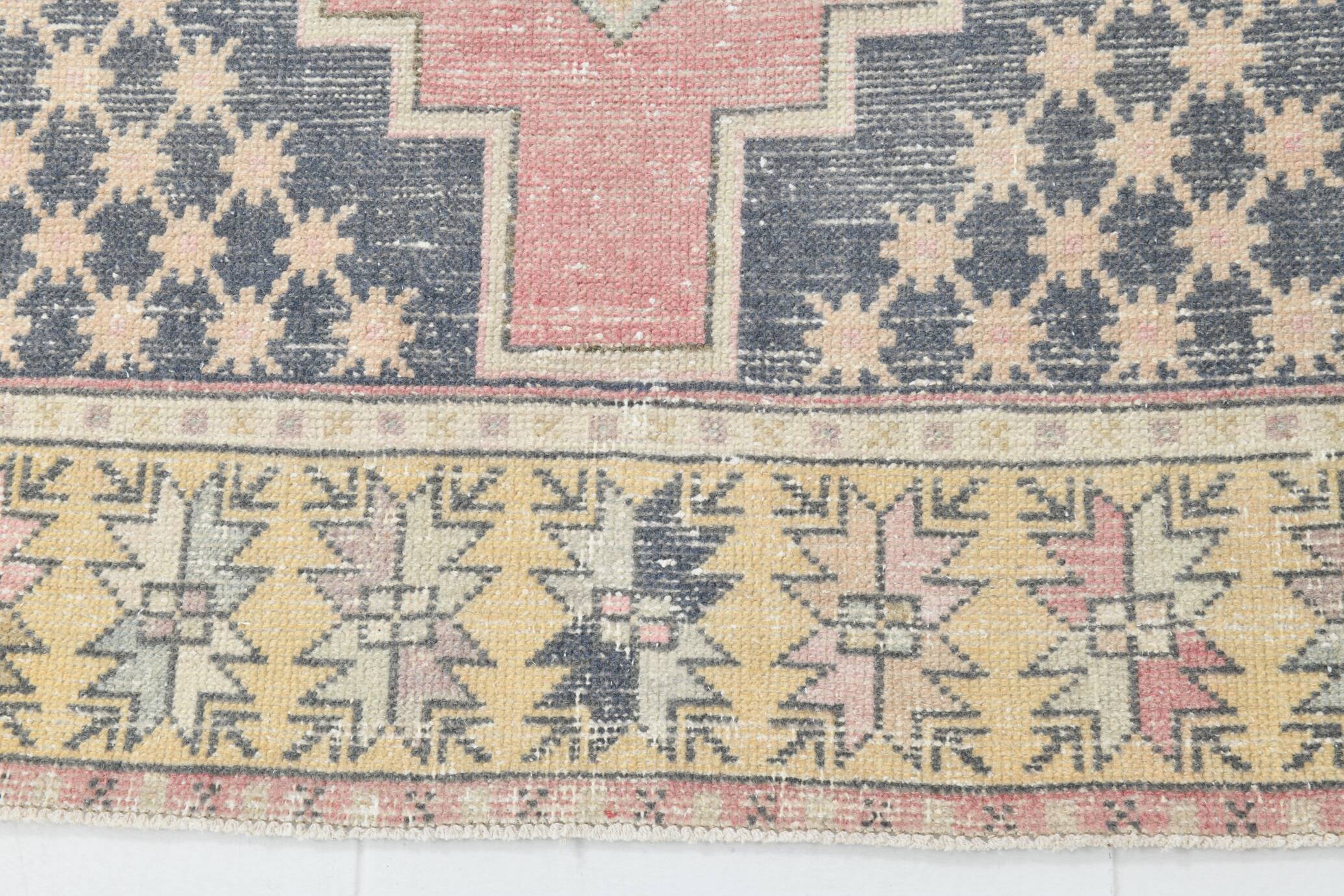 4x8 Red & Yellow Small Persian Rug, 118x270Cm SK 17615