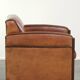 Very interesting sheepskin Art Deco design armchair with a great design