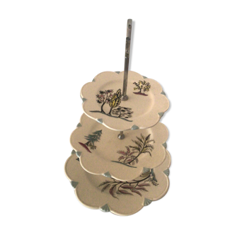 Servant / vintage porcelain cake display