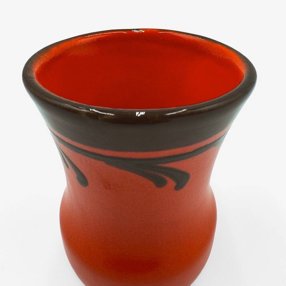 Ceramic orangeade set, orange, Zell, 1970s.