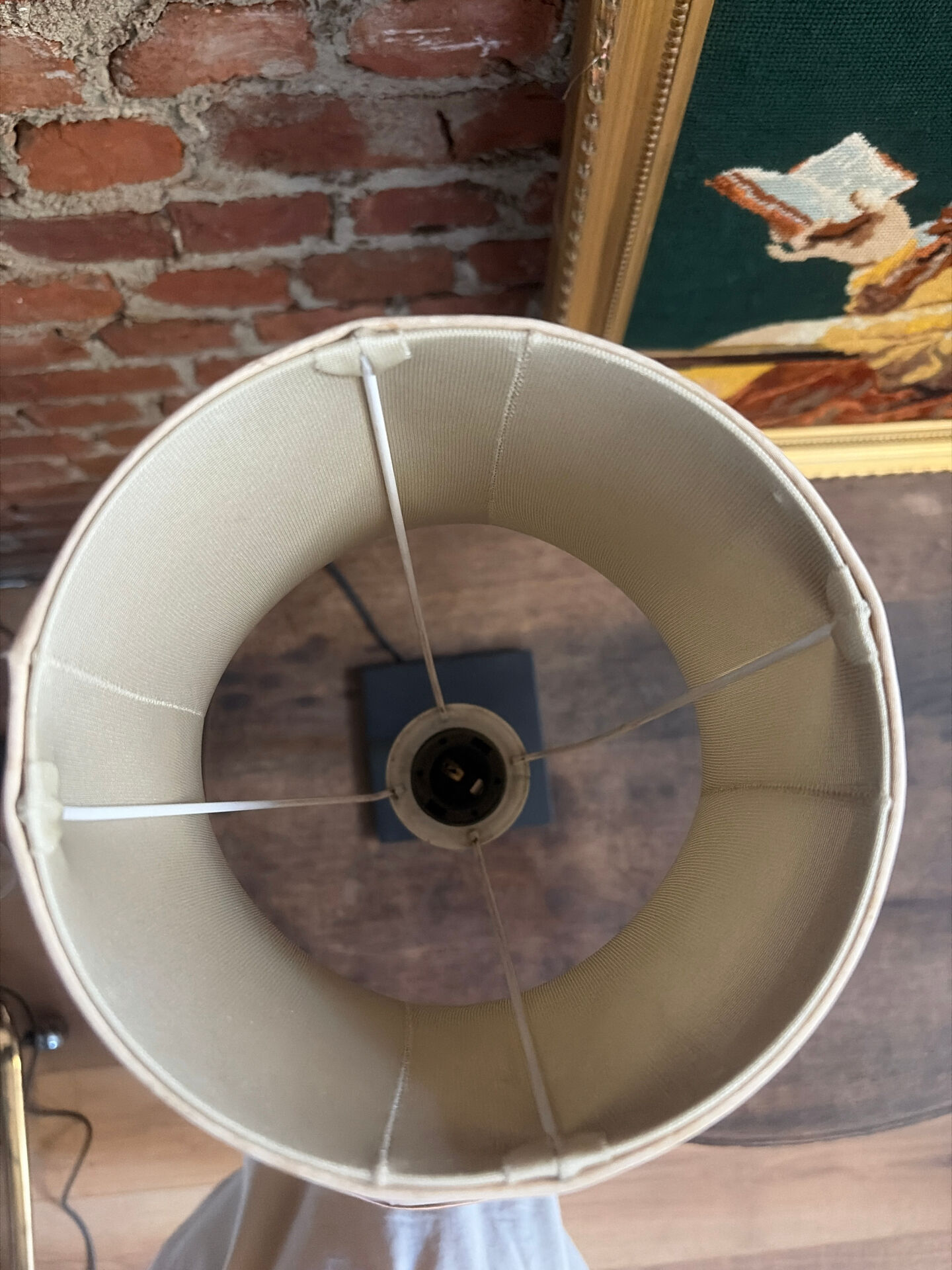 Fringed pagoda lampshade