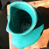 Turquoise glazed terracotta fountain
