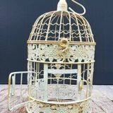 Classic roung wrought iron bird cage small