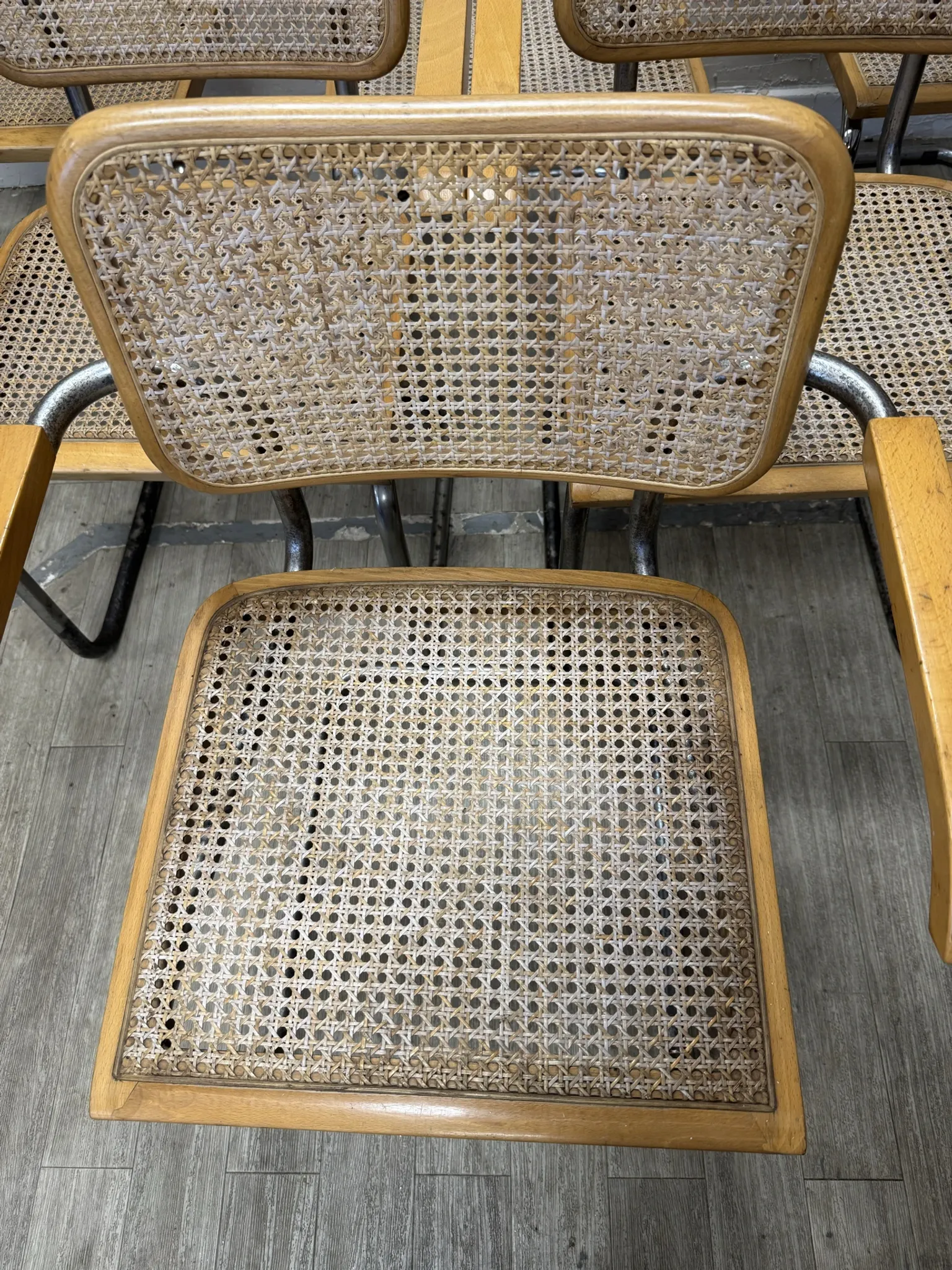 Chaises Marcel Breuer B64 1970