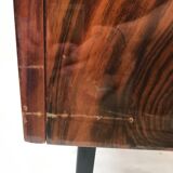 Commode 3 tiroirs laquée placage palissandre