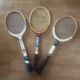 Trio de raquettes de tennis vintage