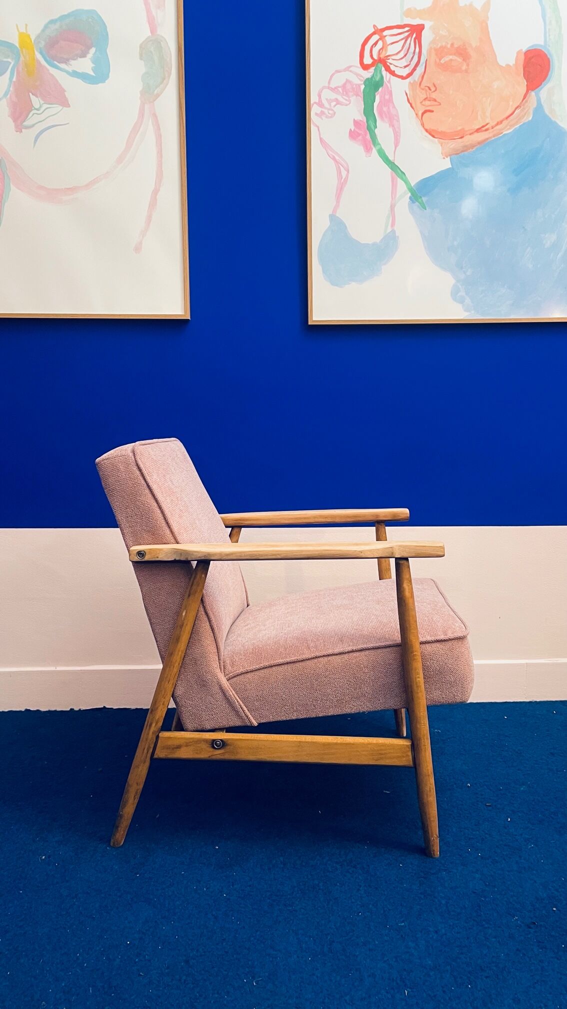 Polish Scandinavian armchair from the 60s Scandinavian design
