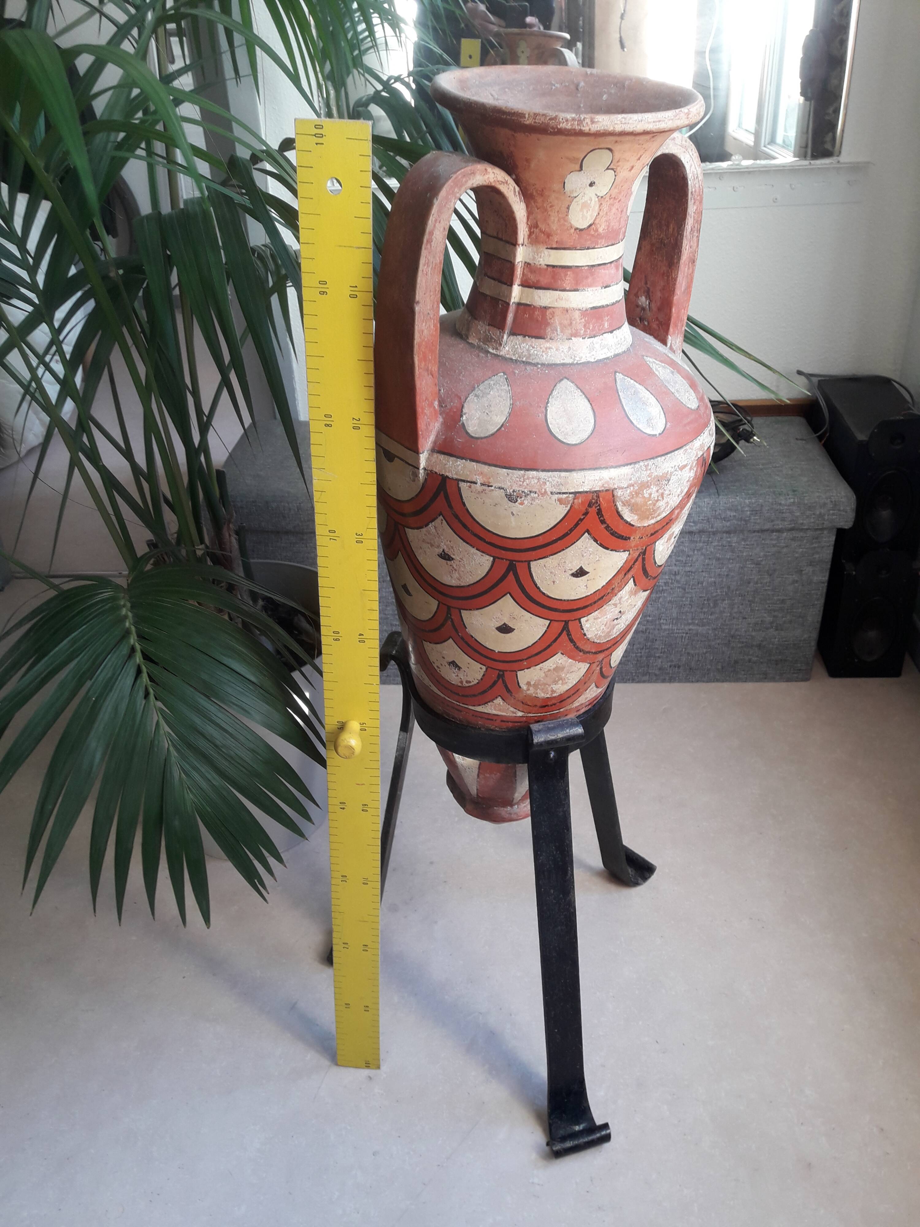 Large ancient amphora Nabeul Tunisia – handmade ceramics – 78 cm