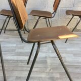 Set of 6 chairs Kho Liang 60s