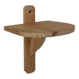Small wall-mounted wooden shelf