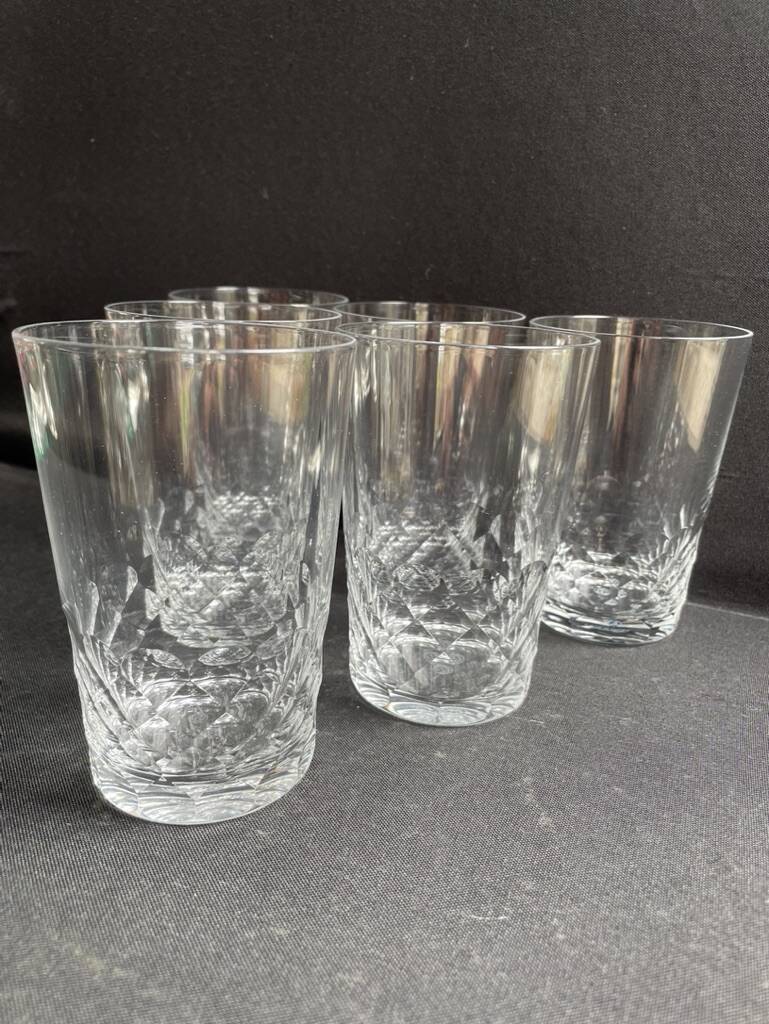 6 Baccarat tortoiseshell mugs