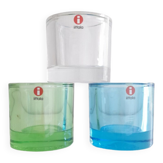 Lot de 3 bougeoirs Iittala x Marimekko