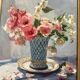 Signed framed painting Oil on canvas dimensions: height -59 cm - width -49 cm -