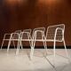 4 vintage Emu Rio chairs from Italy, 1980.