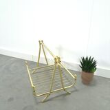 Gold magazine rack