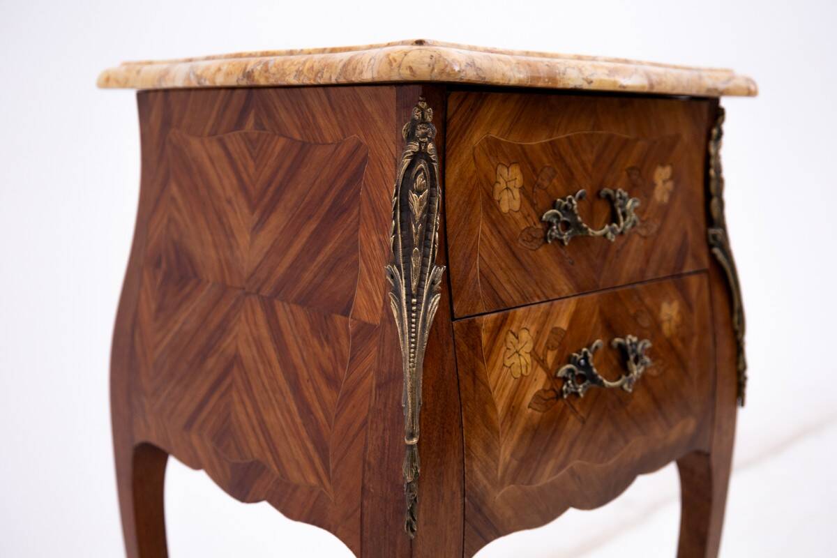 Unique bedside tables, France, circa 1920.