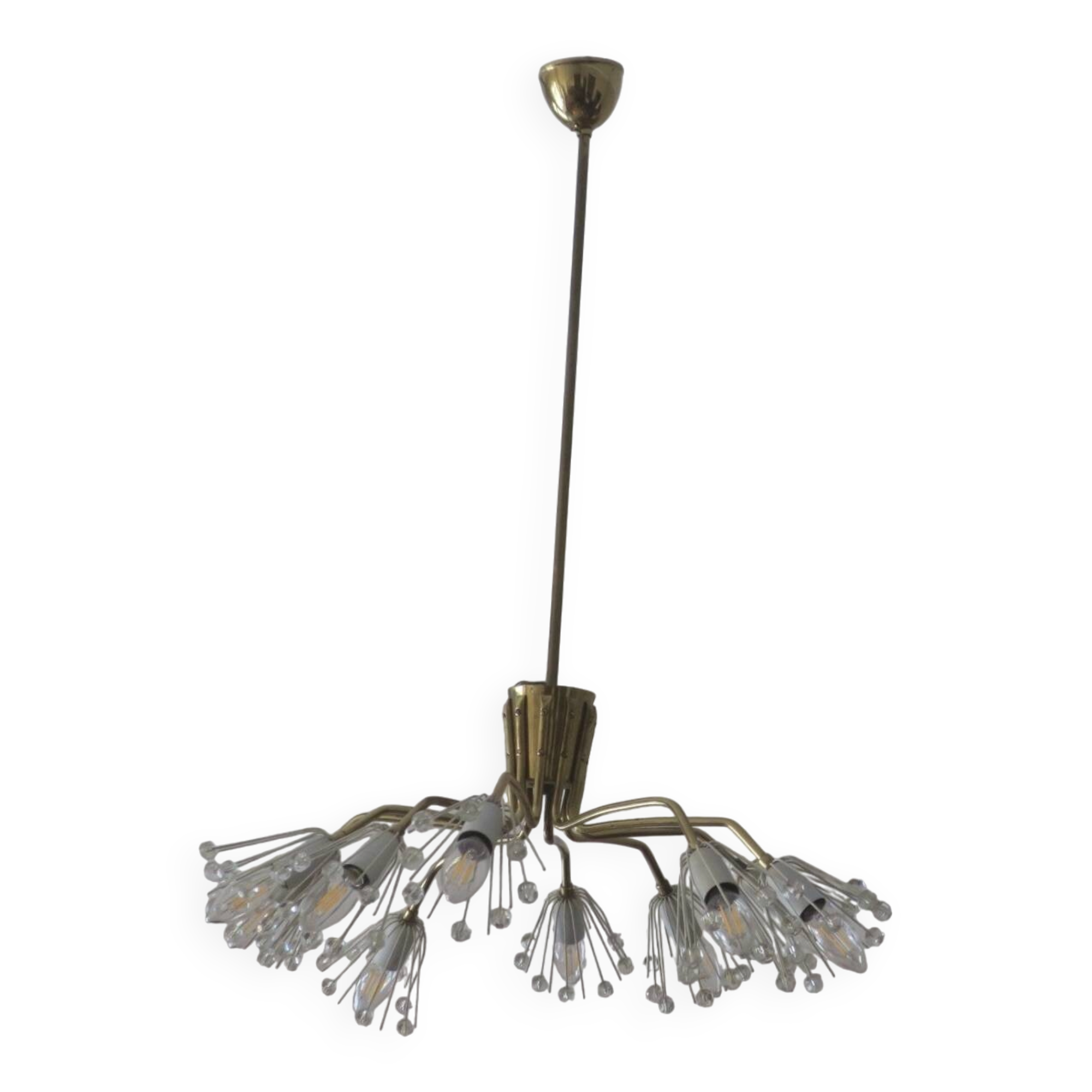 Emil Stejnar for Rupert Nikoll elliptical chandelier, Austria 1950s