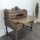 Louis XIII style oak desk