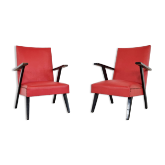 Pair of Vintage armchairs, 1960's Belgium