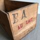 Wood advertising box "Auvergne dairy"