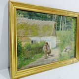 H. Viss – Oil on canvas “Country landscape”