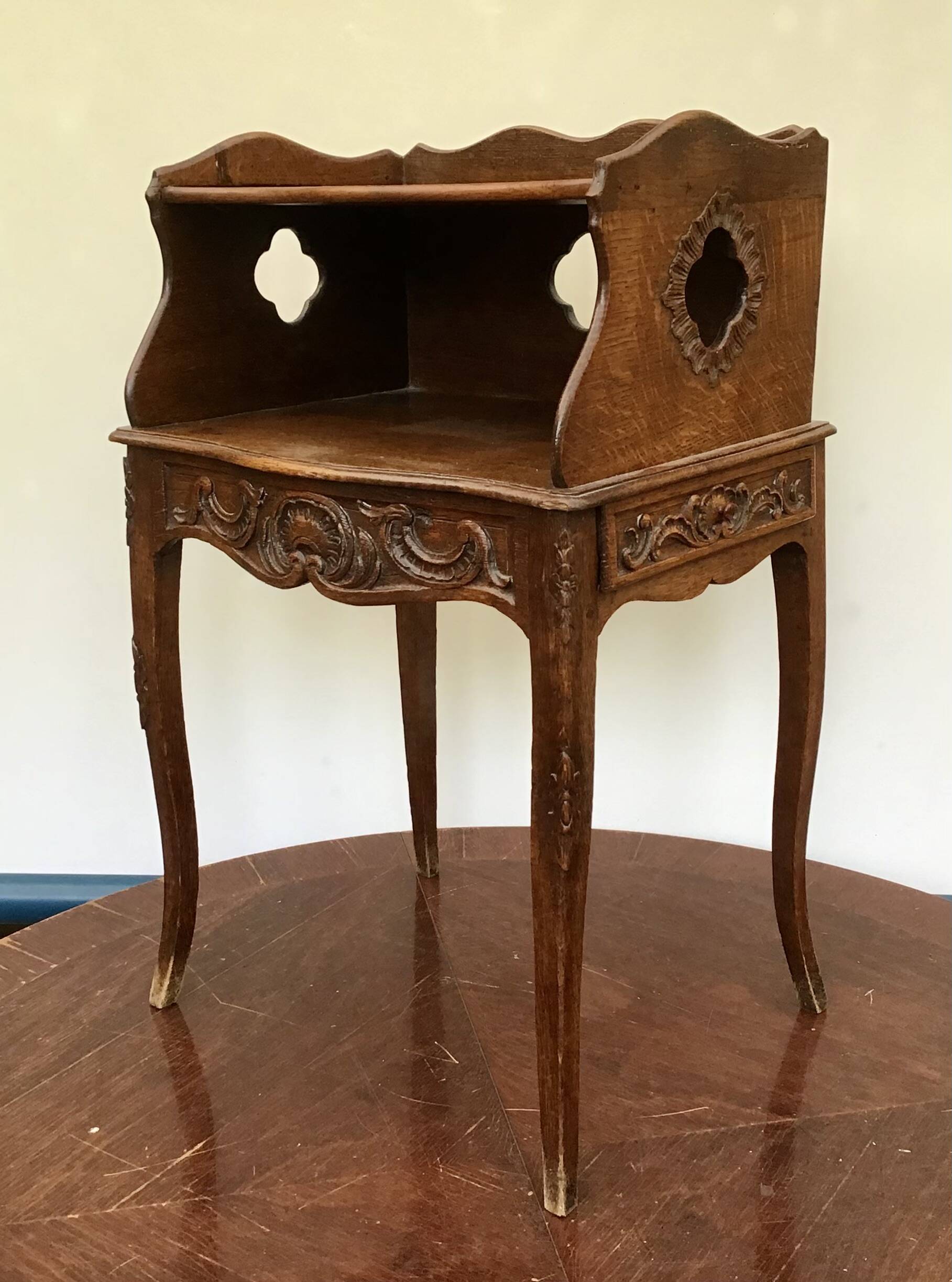 Bedside table - Oak - Louis XV Style - 19th century