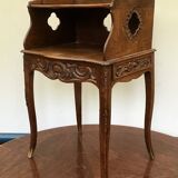 Table de chevet - Chêne - Style Louis XV - 19e siècle