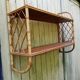 Etagere rotin bambou d'époque vintage