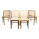 Chaises vintage n°811 en bois courbé, lot de 4