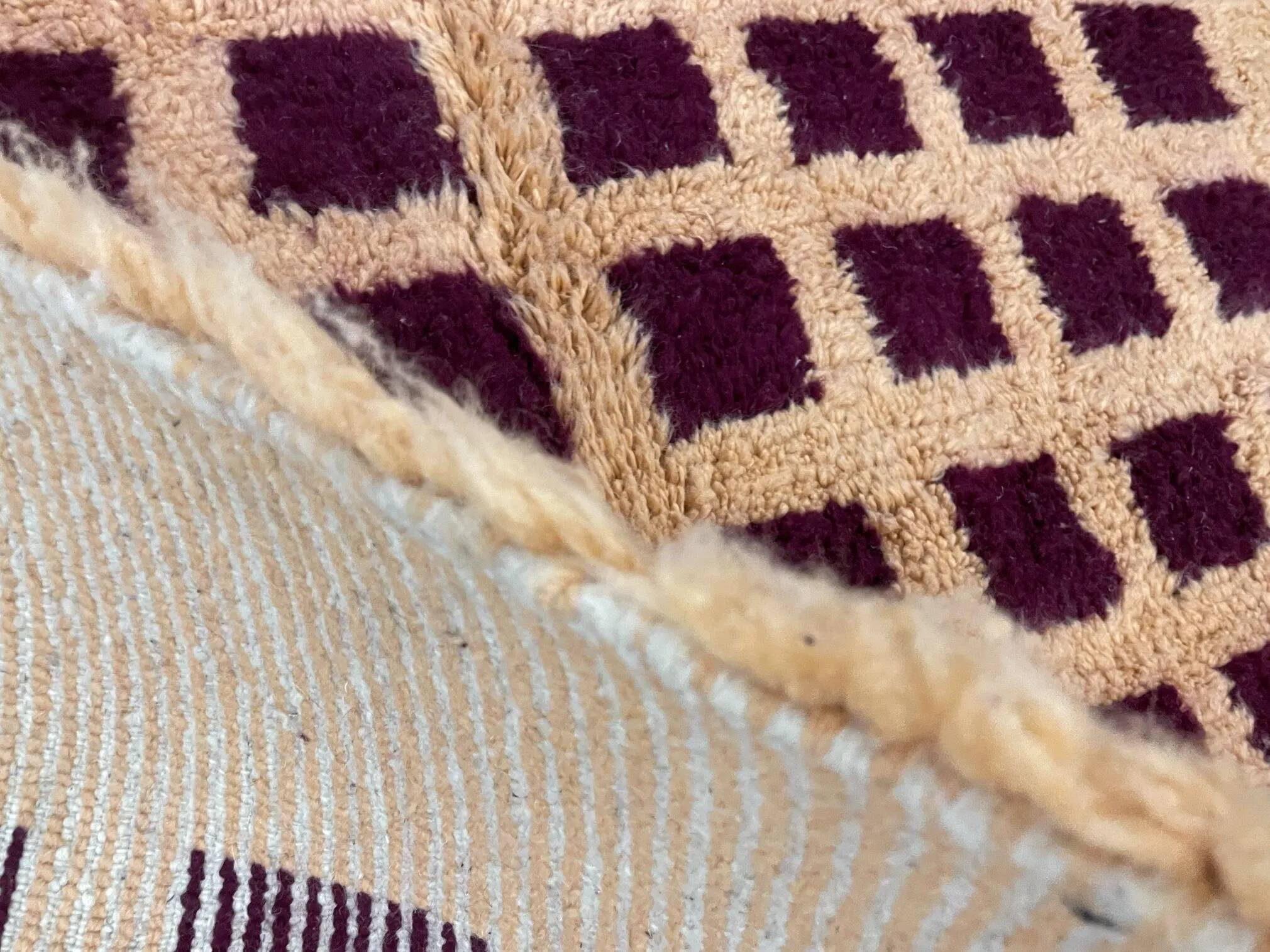 Handmade wool rug Morocco 3 x 2 m