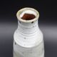 Sandstone vase with brown speckled decoration on a grey background - Bottle shape - Circa 1970 - Signed
