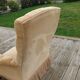 Padded gold toad chair