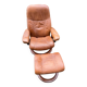 Ensemble fauteuil et repose pied stressless années 70/80