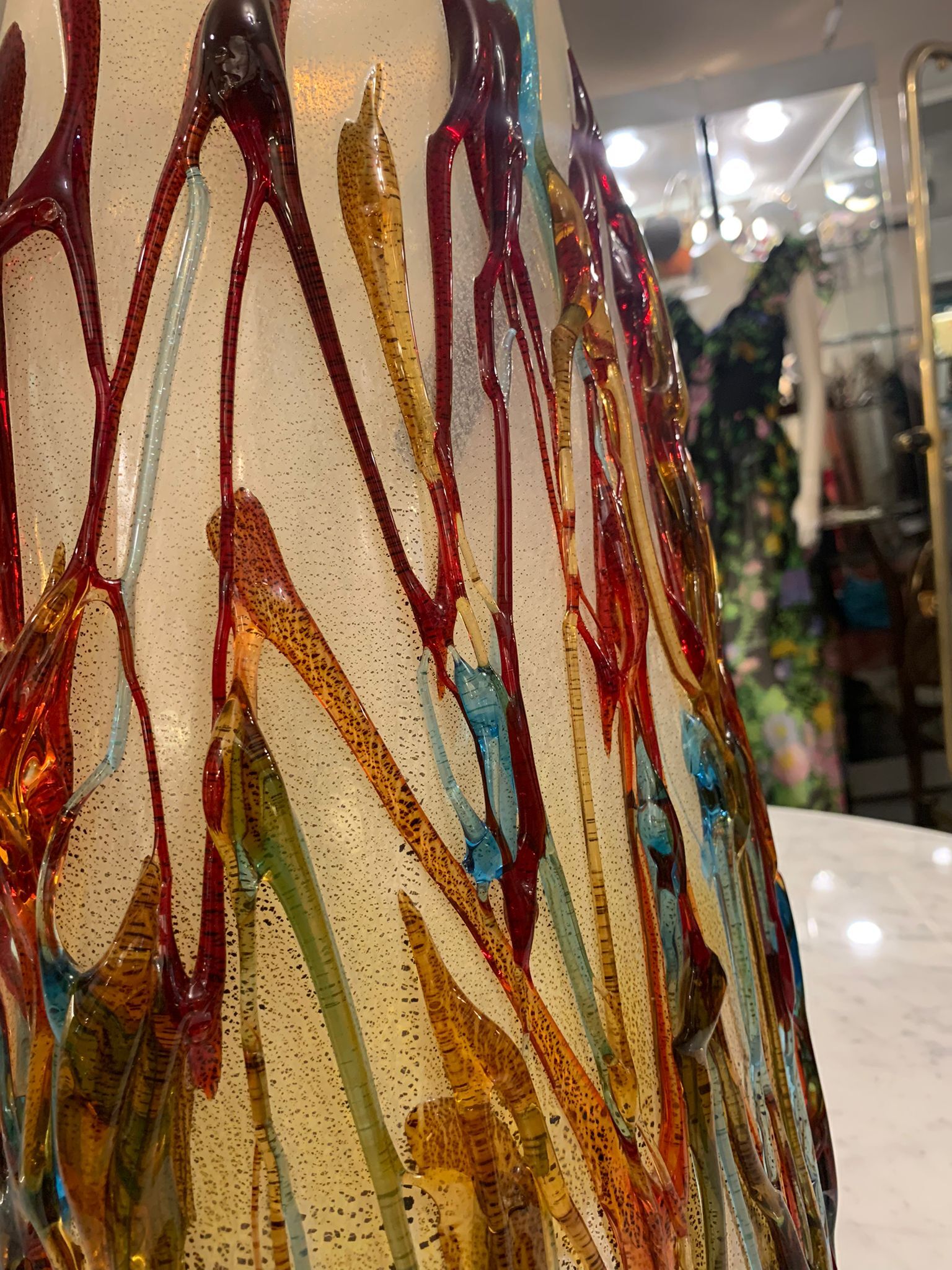 Murano glass sculpture vase Sergio Costantini